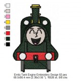 Emily Tank Engine Embroidery Design 02